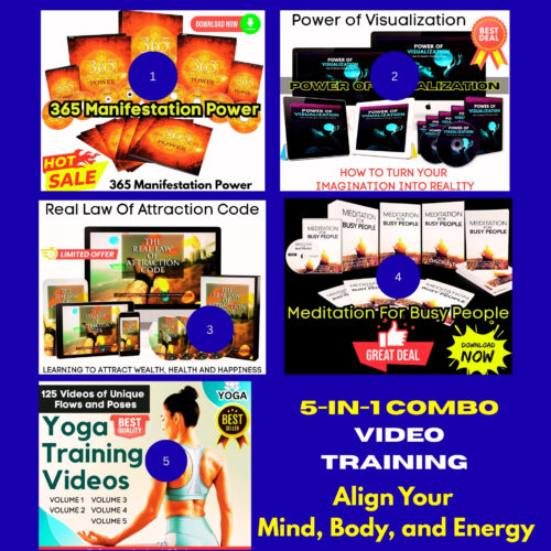 5-in-1 Combo Video Training - Align Your  Mind, Body, and Energy
