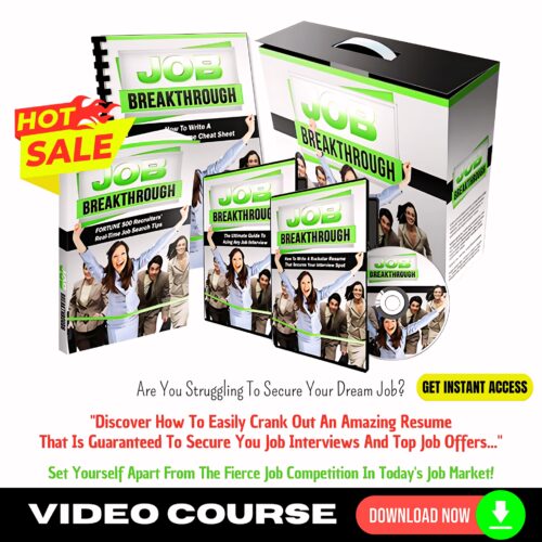 Job Breakthrough (Video Course) Plus 2 Bonus Package